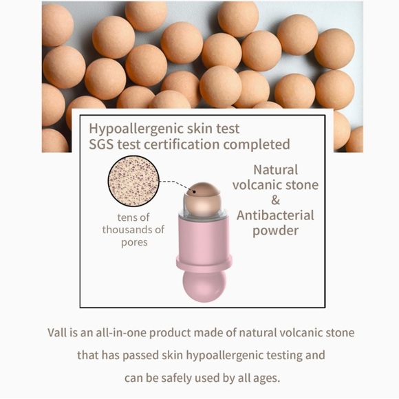 VALL Oil-Absorbing Volcanic Face Roller face oil remover - Picture 3 of 9